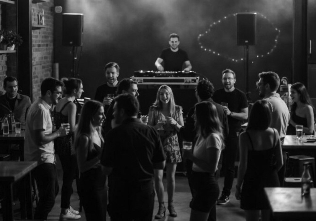 corporate party with DJ